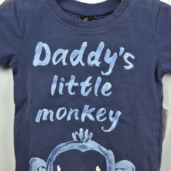 Daddy's little monkey t shirt PLAY WAER - Picture 2 of 6
